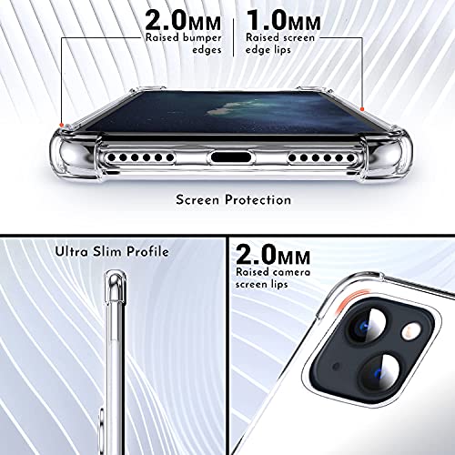 Shields Up for iPhone 13 Case with Card Holder Stand, 6.1", Clear - color: Clear, size: iPhone 13