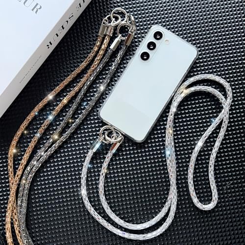 Phone Lanyard, On-the-Go Universal Crossbody Strap Neck Lanyard with Phone Tether Patches for Most Cellphones - color: J