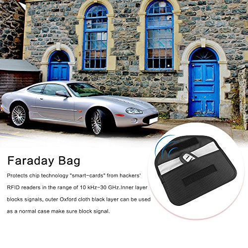 Signal Blocking Bag, GPS RFID Faraday Bags for Phones Faraday Bag Pouch Shield Cage Wallet Phone Case for Cell Phone Privacy Protection Car Key FOB, Anti-Tracking Anti-Spying (1 Pack) - color: 1 Packs - 7.8" * 3.8"
