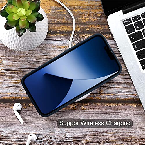 MZELQ Compatible with iPhone 14 Pro Max Case Card Holder -Blue | Wallet Cover,Camera Protection + Screen Protector Soft Card Slot Phone Case - color: Blue, size: iPhone 14 Pro Max