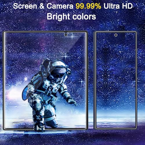 Ferilinso 2 Pack Privacy Screen Protector for Samsung Galaxy Z Fold 7 | 9H+ Tempered Glass Back&Camera Lens Protectors, Military-Grade Shatterproof, Case Friendly, Easy Installation Bubble Free - size: Samsung Galaxy Z Fold 7-Black