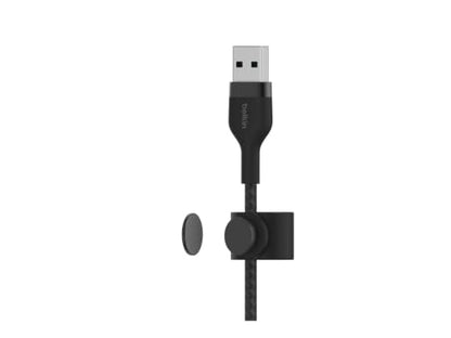 Belkin USB A to Lightning Braided Cable 9.9ft Fast iPhone Charger Cord - color: Black, style: 3M