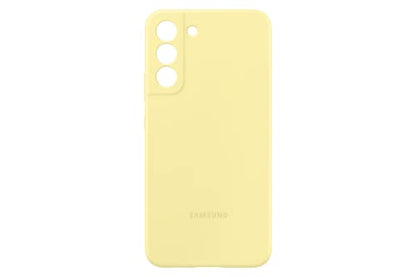 Samsung Electronics Galaxy S22+ Silicone Cover, Protective Phone Case, Soft, Sleek Protection, Slim Design, Matte Finish, US Version, Yellow,EF-PS906TYEGUS
