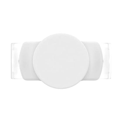 PopSockets Phone Grip Slide for Phones and Cases, Sliding Phone Grip with Expanding Kickstand - Stretch White - color: White