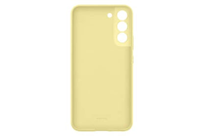 Samsung Electronics Galaxy S22+ Silicone Cover, Protective Phone Case, Soft, Sleek Protection, Slim Design, Matte Finish, US Version, Yellow,EF-PS906TYEGUS