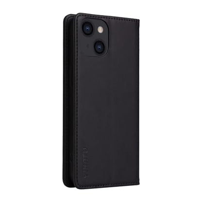 Caseurban Compatible with iPhone 14 Wallet Case PU Leather Flip Folio Case with Card Holder Magnetic Closure Shockproof Protective Phone Cover Black - color: Black, size: iPhone 14