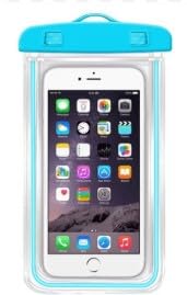 Waterproof Phone Pouch 2 Pack, Universal IPX8 Phone Dry Bag Case with Lanyard, Clear Touch Screen for iPhone, Samsung & Android, Fits Most Phones (Orange and Blue) - color: Orange and Blue