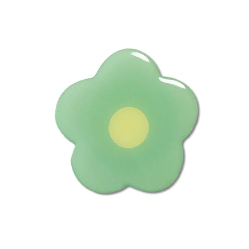 Cute Flower Series Collapsible Design Phone Grip (Adhesive, Green) - color: Green, style: Adhesive