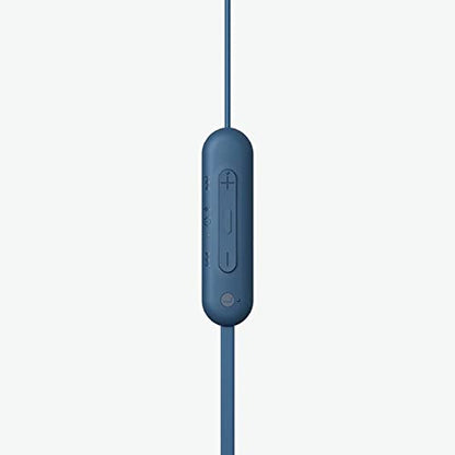 Sony WI-C100 Wireless in-Ear Bluetooth Headphones with Built-in Microphone,Blue,(Pack of 2) - color: Blue, size: One Size (Pack of 2)