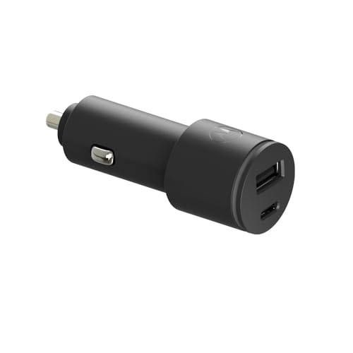 Motorola TurboPower Share Car Charger- 45W Dual Port USB-A, USB-C Output
