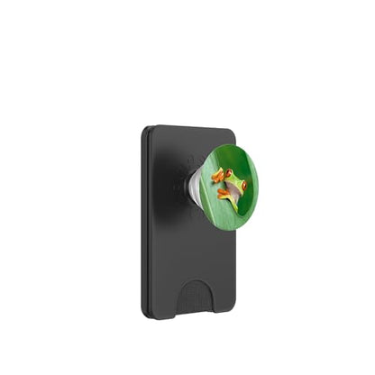 Baby Frog Green Exotic Tropical Toad Anuran Idea Gift PopSockets PopWallet for MagSafe - style: Magnetic PopWallet