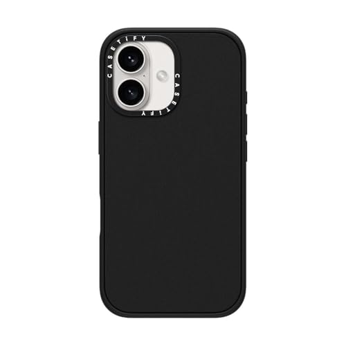 CASETiFY for iPhone 16 Case - Impact Matte Black | Slim Fit | 8.2 ft. 4X Military Grade Drop Protection | Matte Black