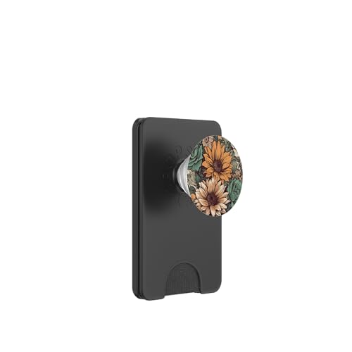 Western Boho Leopard Sunflowers Cactus Rodeo Cowgirl Girl PopSockets PopWallet for MagSafe - style: Magnetic PopWallet