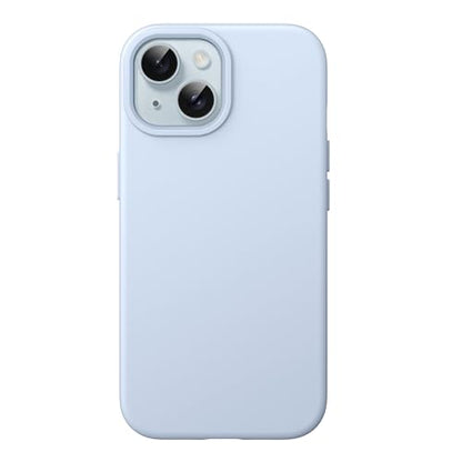 JETech Silicone Case for iPhone 15, Sky Blue | Silky Soft Touch, Shockproof Protection, Scratch Resistant, Microfiber Lining - color: Sky Blue, size: iPhone 15