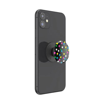 PopSockets Translucent Phone Grip with Expanding Kickstand, PopSockets for Phone, Translucent PopGrip - Black Disco - color: Black Disco