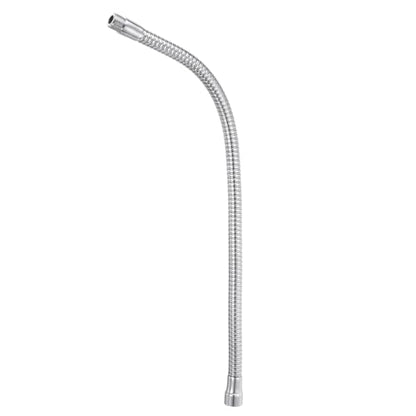 PATIKIL 19" Microphone Gooseneck, 5/8"-27 Thread Metal Universal Hose Flexible Arm Gooseneck Tube Extension for Multifunction DIY, Silver Tone - color: Silver Tone, size: 19"