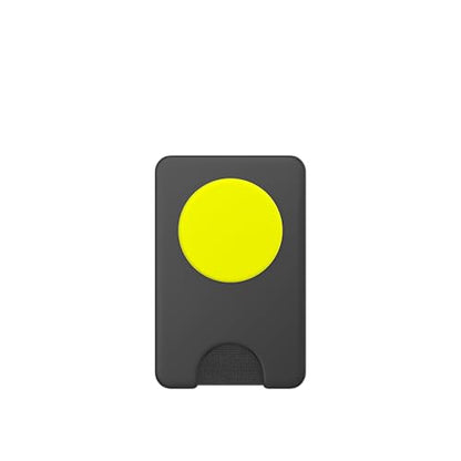 PopSockets Phone Grip with Expanding Kickstand - Neon Yellow PopSockets PopWallet for MagSafe - style: Magnetic PopWallet