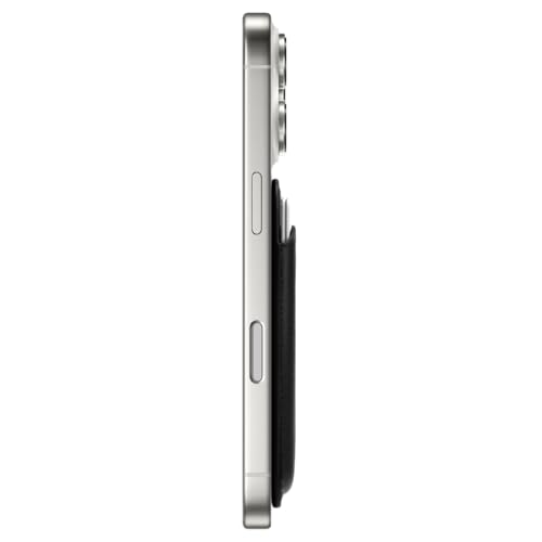 CASETiFY Snappy BioVeg Tumbled Wallet [Compatible with Magsafe] - Black - color: Black