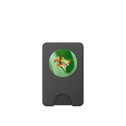 Baby Frog Green Exotic Tropical Toad Anuran Idea Gift PopSockets PopWallet for MagSafe - style: Magnetic PopWallet