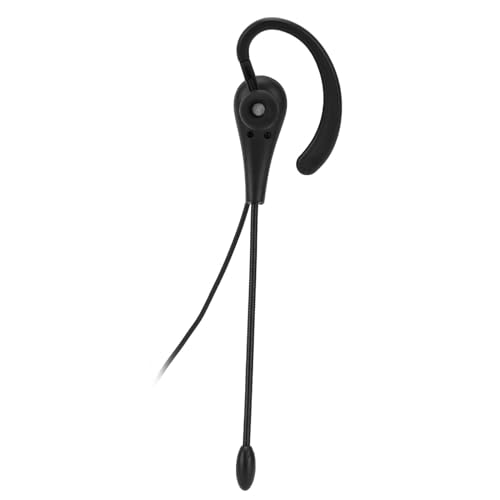 Cyrank Single Earbud, Mono Headphone Noise Cancelling One Ear Sport Earphone with Mic Wired One Ear Earphone Headset for Office(Type-c)