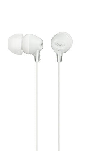 Sony MDREX15LP in-Ear Earbud Headphones, White (Pack of 2) - color: White (Pack of 2), style: 3.5mm Aux, No Mic
