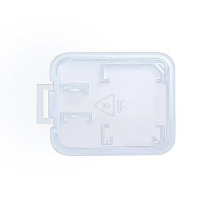 eTECH Collection 25 Pack of Clear Plastic SD/SDHC/SDXC/MicroSD/MicroSDHC/MicroSDXC Memory Card Case Holder for SanDisk/Kingston/Transcend/Samsung (Case Only, Memory Card Not Included) - color: 25Pack
