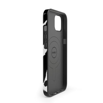 Casely iPhone 14 Plus Case | Current Mood | Cow Print | Compatible with MagSafe | Classic Ultra Slim Design - color: Current MOOd | Cow Print