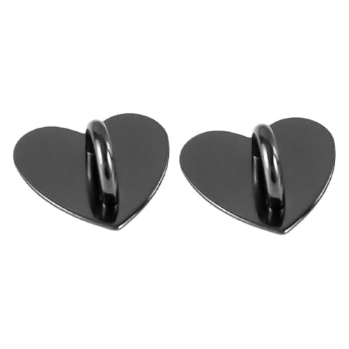 2Pcs Metal Phone Ring Holder, Rotating Adhesive Grip for DIY Keychains/Phone Stand, Heart-Shaped Anti-Slip Finger Strap Mobile Accessories