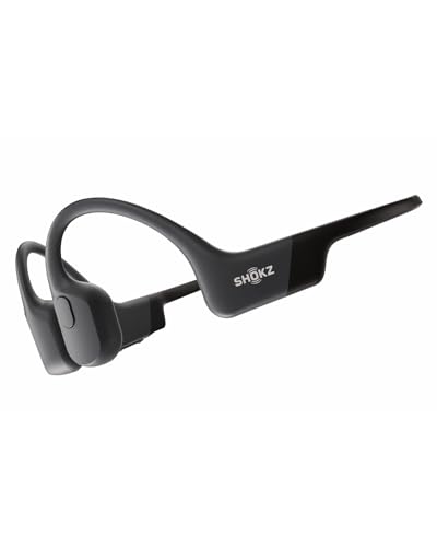 SHOKZ OpenRun Bone Conduction Open-Ear Bluetooth Sport Headphones, Black - color: Black, size: Standard Size+Magnetic Charging
