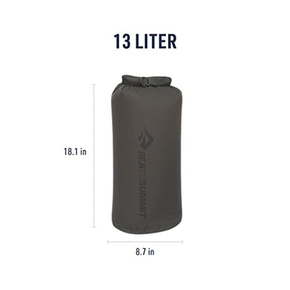 Sea to Summit Lightweight Dry Bag, Multi-Purpose Dry Storage - color: Beluga Grey, style: 13 Liter