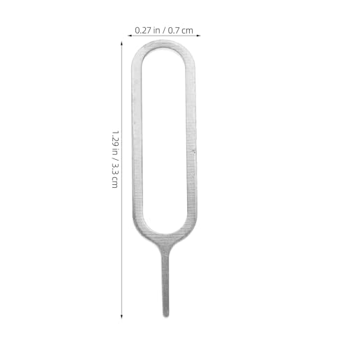 500pcs Sim Card Ejector Pins Silver for Mobile Device Users