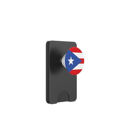 Puerto Rico Flag PopSockets PopWallet for MagSafe - style: Magnetic PopWallet