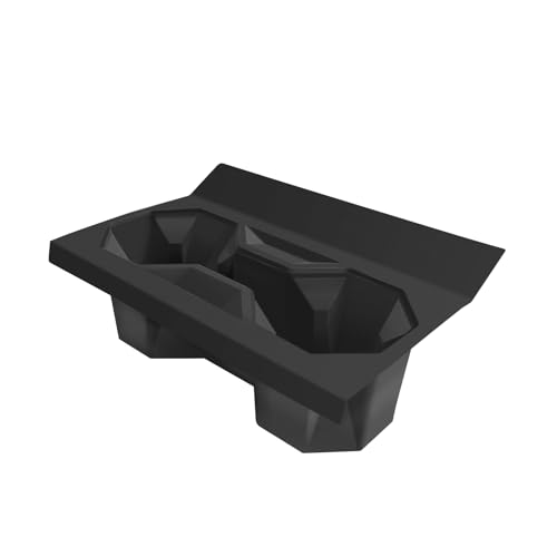 BestEvMod Cup Holder Insert Compatible with 2026 2025 2024 Tesla Cybertruck Waterproof Non-Slip Easy to Clean Black (Cup Holder Insert) - size: Cybertruck, style: Cup Holder Insert
