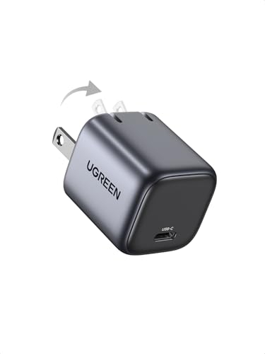 UGREEN Nexode 30W USB C Charger, GaN Fast Charger for iPhone 18, Black - color: Black