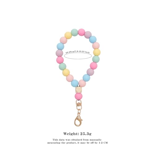 Bloomish Silicone Phone Wrist Strap with Cute Bear Charm - Anti-Loss Hand Strap Lanyard for iPhone & Android - Soft, Durable & Stylish Mobile Phone Accessory - color: Colorful