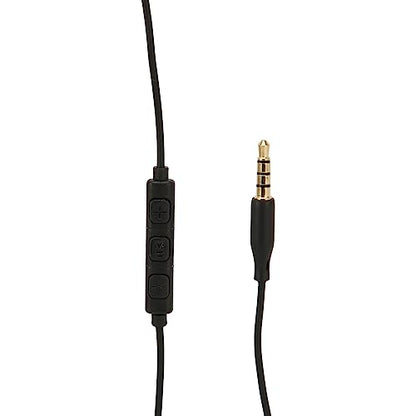 HERCHR Single Ear Headset, Wired Noise Cancelling Headset Monaural Earpiece Earbud Headphones Stereo with Microphone for Call Center Office (3.5mm) - size: 3.5mm