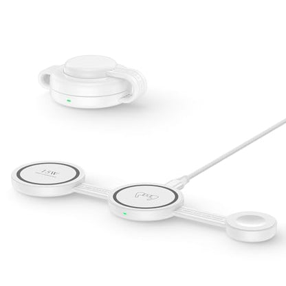 Samsung 3 in 1 Wireless Charger Station, Foldable Fast Charging Pad Galaxy - color: Wireless Charger White