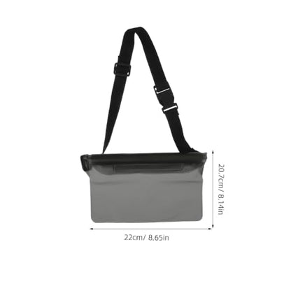 2-Pack Waterproof Waist Pouch with Adjustable Waist Strap Universal Waterproof Phone Case for Outdoor Sports Beach Swimming and Hiking