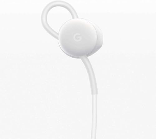 Google Earbuds Wired Headset USB-C, Comfortable Fit, Inline Controls, Compatible with Type-C Phones - White (Retail)