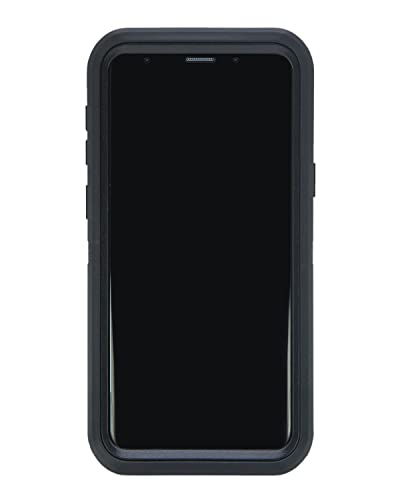 Case for Galaxy S9 (5.8") Heavy Duty Full Body Military Grade Drop Protection Carrying Cover Holder | Holster for Men Belt with Clip Stand – Black/Black