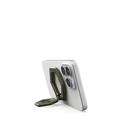 URBAN ARMOR GEAR UAG Magnetic Phone Ring Stand Compatible with MagSafe Magnet, Removable Metal Finger Ring Grip & 360 Rotation Adjustable Kickstand for iPhone 17, Galaxy S26, Olive Drab