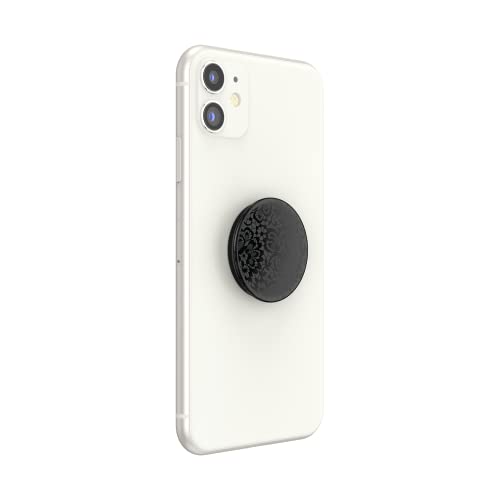 PopSockets Adhesive Phone Grip, Holder- Lace Noir - color: Lace Noir, style: Adhesive