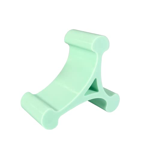 Skalene Phone Stand - 100% Silicone Rubber, Adjustable Phone Holder, Prop, Rest - Desk, Office, Home, Kitchen Accessory (Mint Green) - color: Mint Green