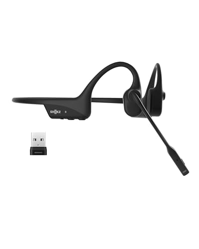 SHOKZ OpenComm2 UC Open-Ear Headset, USB-A Dongle, Noise-Canceling Mic - style: OpenComm2UC (USB-A)
