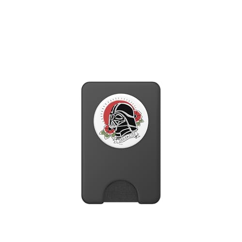 Star Wars Darth Vader Floral Classic Tattoo Design PopSockets PopWallet for MagSafe - style: Magnetic PopWallet