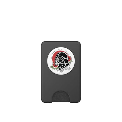 Star Wars Darth Vader Floral Classic Tattoo Design PopSockets PopWallet for MagSafe - style: Magnetic PopWallet