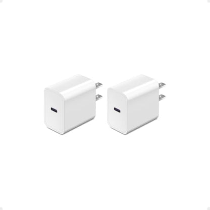 Fast USB C Charger Block for Apple Watch 11 10 iWatch iPhone iPad AirPods - color: White, size: 1-C 20W x2