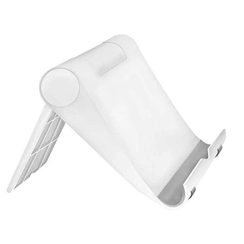 Adjustable Cell Phone Stand for Desk, Portable Phone Holder Compatible with Most iPhone, Samsung and Other Smartphones - White - color: White