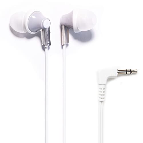 Panasonic ErgoFit Wired Earbuds, In-Ear Headphones with Dynamic Crystal-Clear Sound and Ergonomic Custom-Fit Earpieces (S/M/L), 3.5mm Jack for Phones and Laptops, No Mic - RP-HJE120-S (Silver) - color: Silver, size: S/M/L, style: No Mic