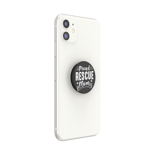 PopSockets Adhesive Phone Grip, Holder- Proud Rescue Mom - color: Proud Rescue, style: Adhesive